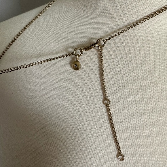 EUC J Crew Tassel Necklace in Gold Tone & Tortoise Shell - Picture 5 of 8